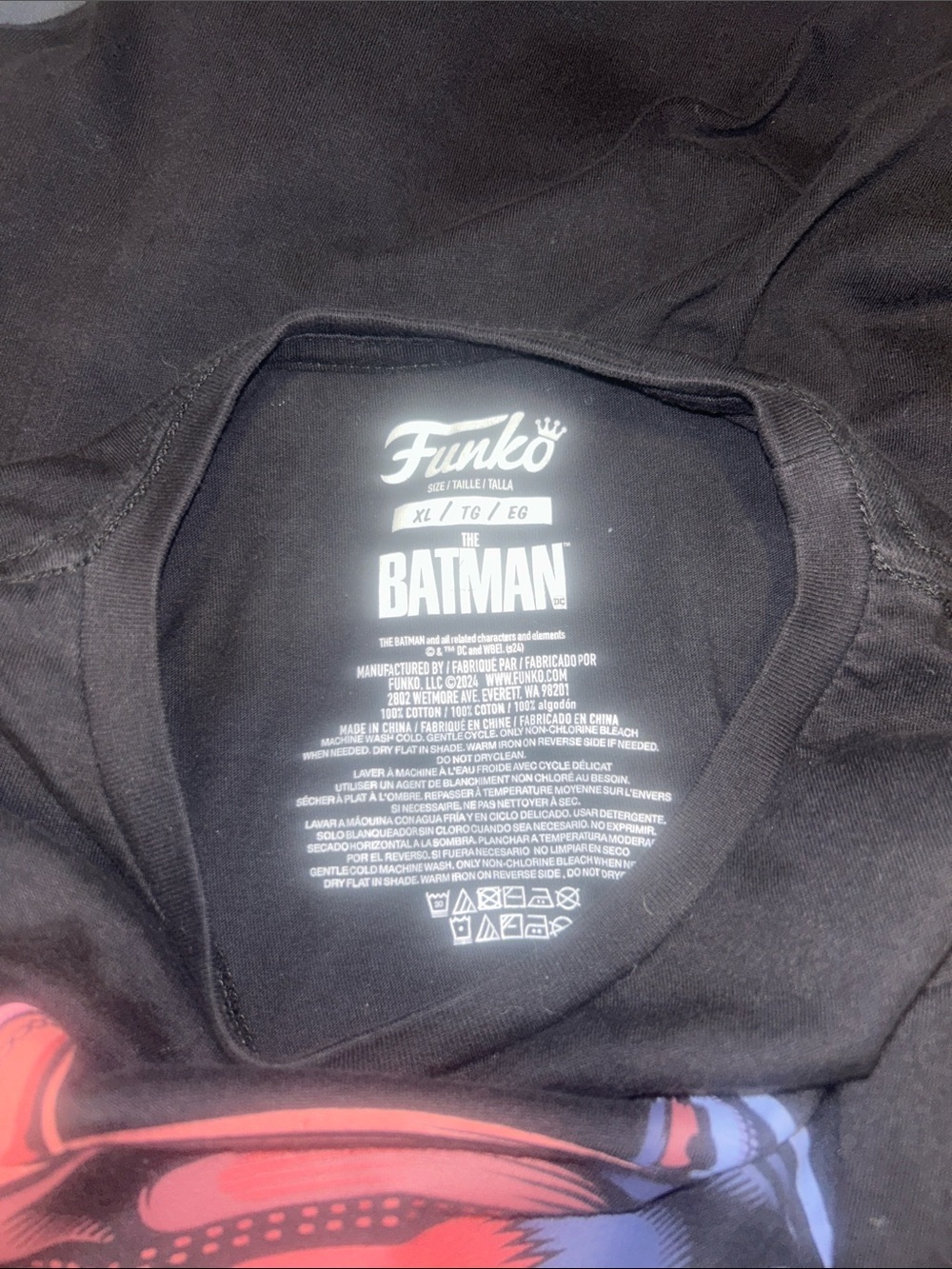 Funko Kids Black Batman Graphic Tee - Picture 3 of 4
